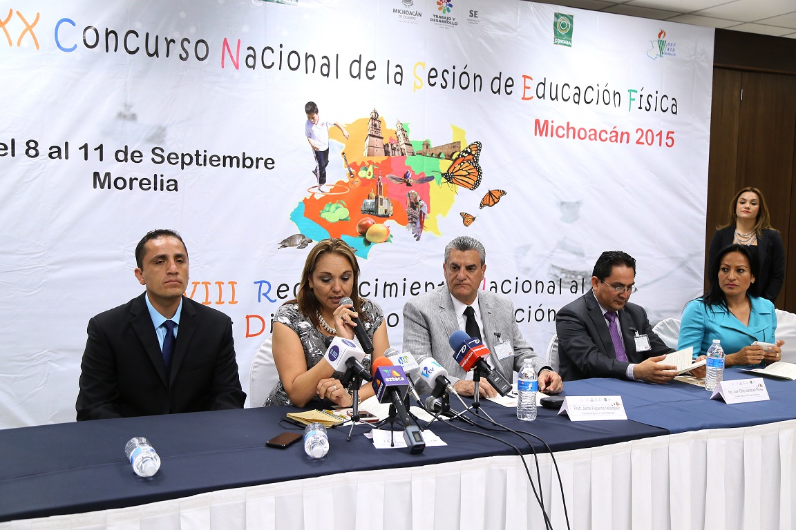 Michoacán será sede del XX concurso nacional de la sesión de educación física