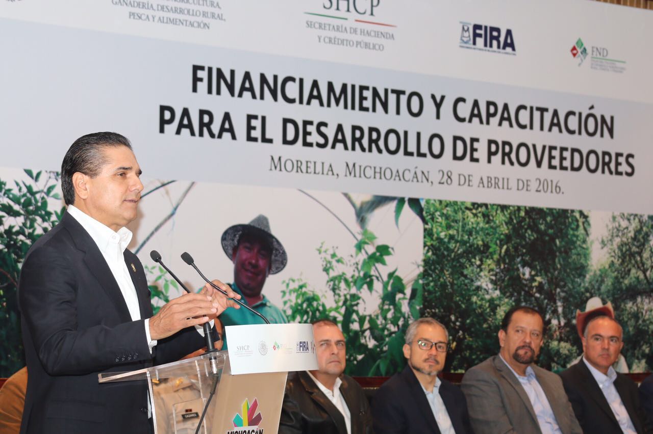 Firma de convenio el para el Financiamiento y Capacitación para el Desarrollo de Proveedores del sector agroalimentario