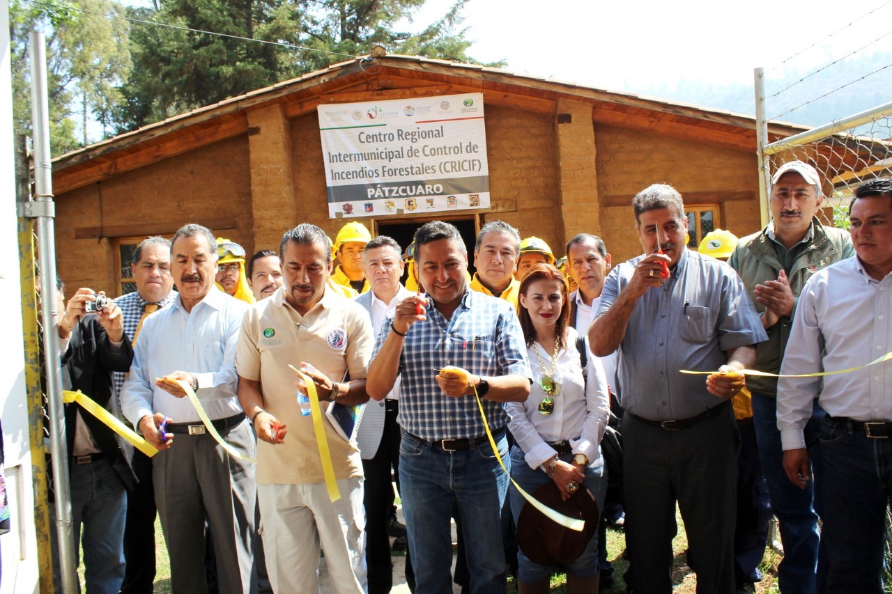 En Pátzcuaro Inauguran centro regional de control de incendios forestales