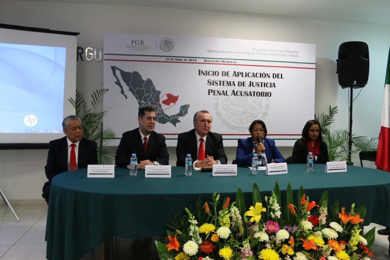 Inicia a partir de hoy la aplicación del Nuevo Sistema de Justicia Penal Federa en Michoacán