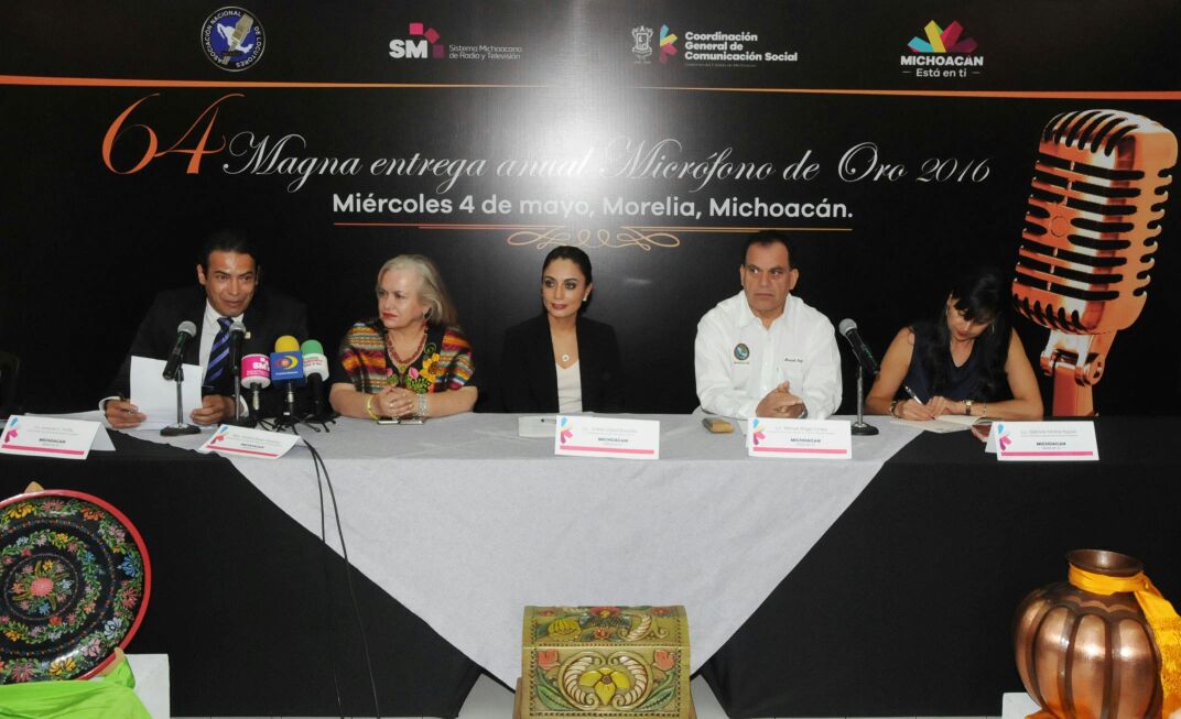 Michoacán, escenario de la entrega del Micrófono de Oro