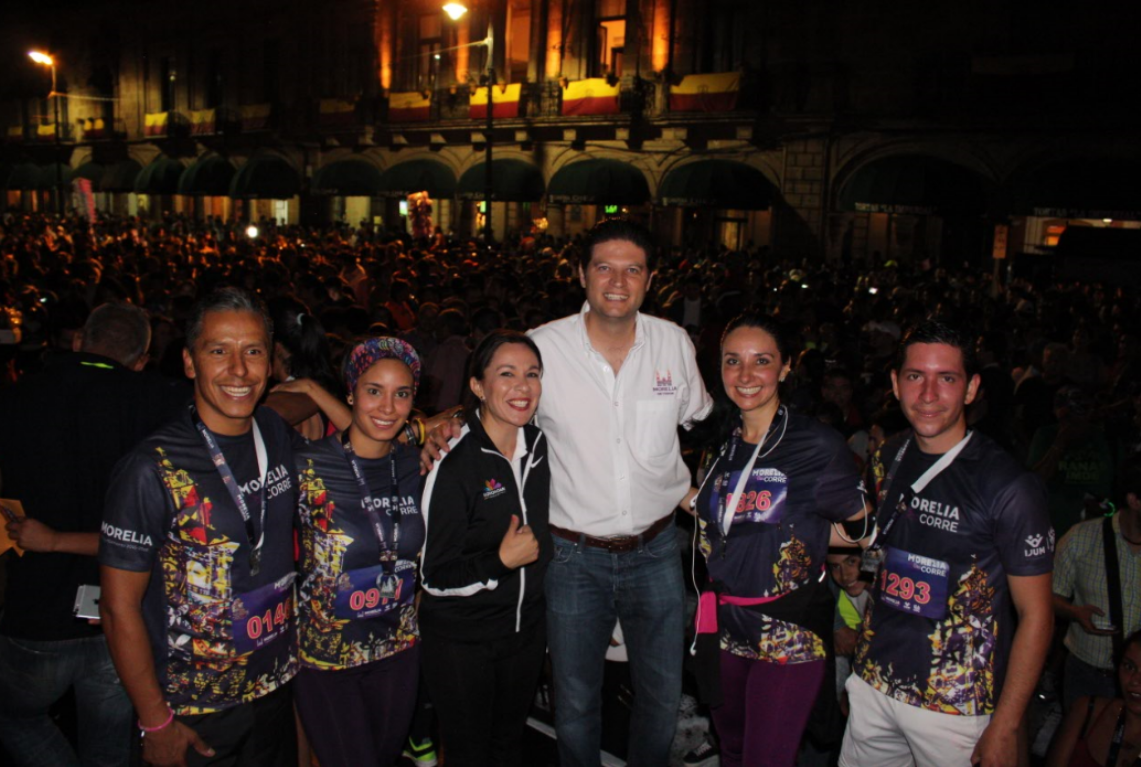 Entusiasmo de morelianos en carrera atlética le dan vida al Centro Histórico: Alfonso Martínez