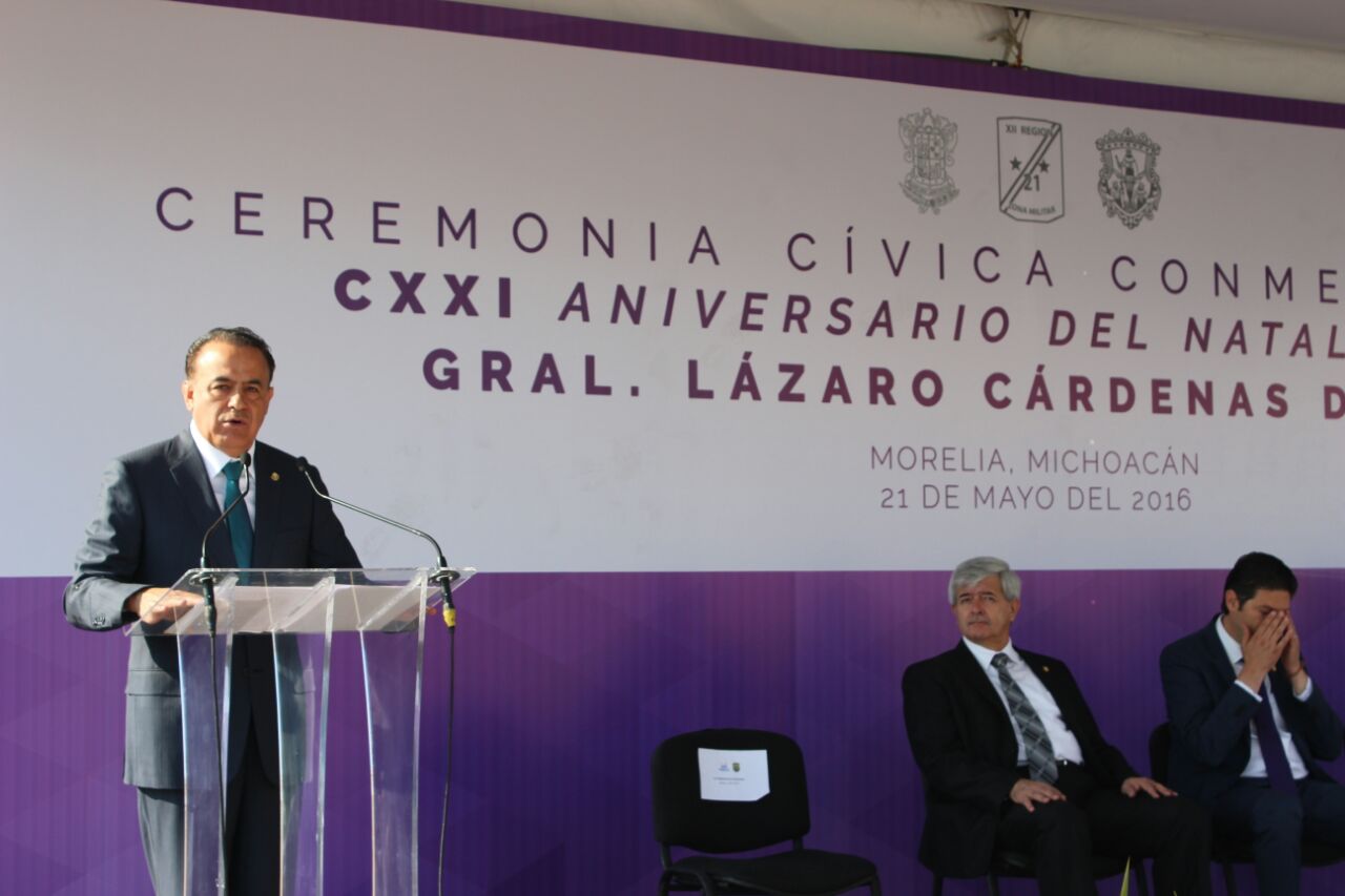 Convoca Pascual Sigala a honrar al General Cárdenas con justicia social para la gente