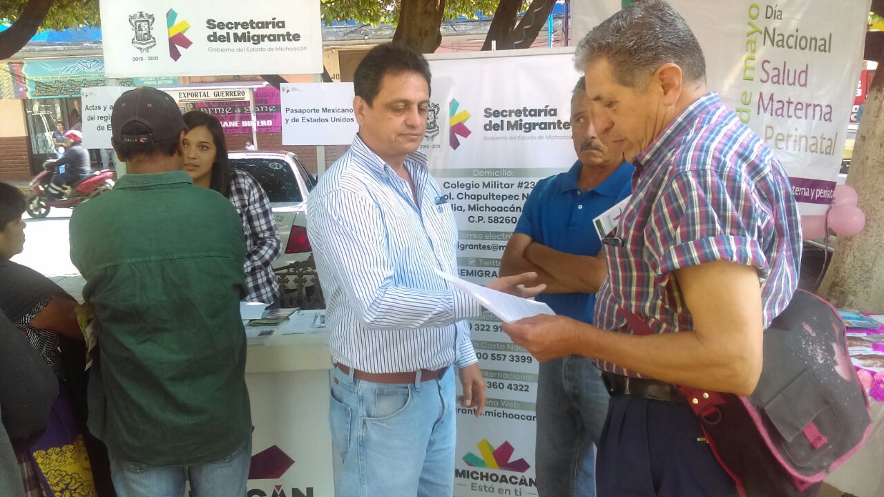 Acercan Estado y Federación servicios a migrantes y sus familias en Zacapu