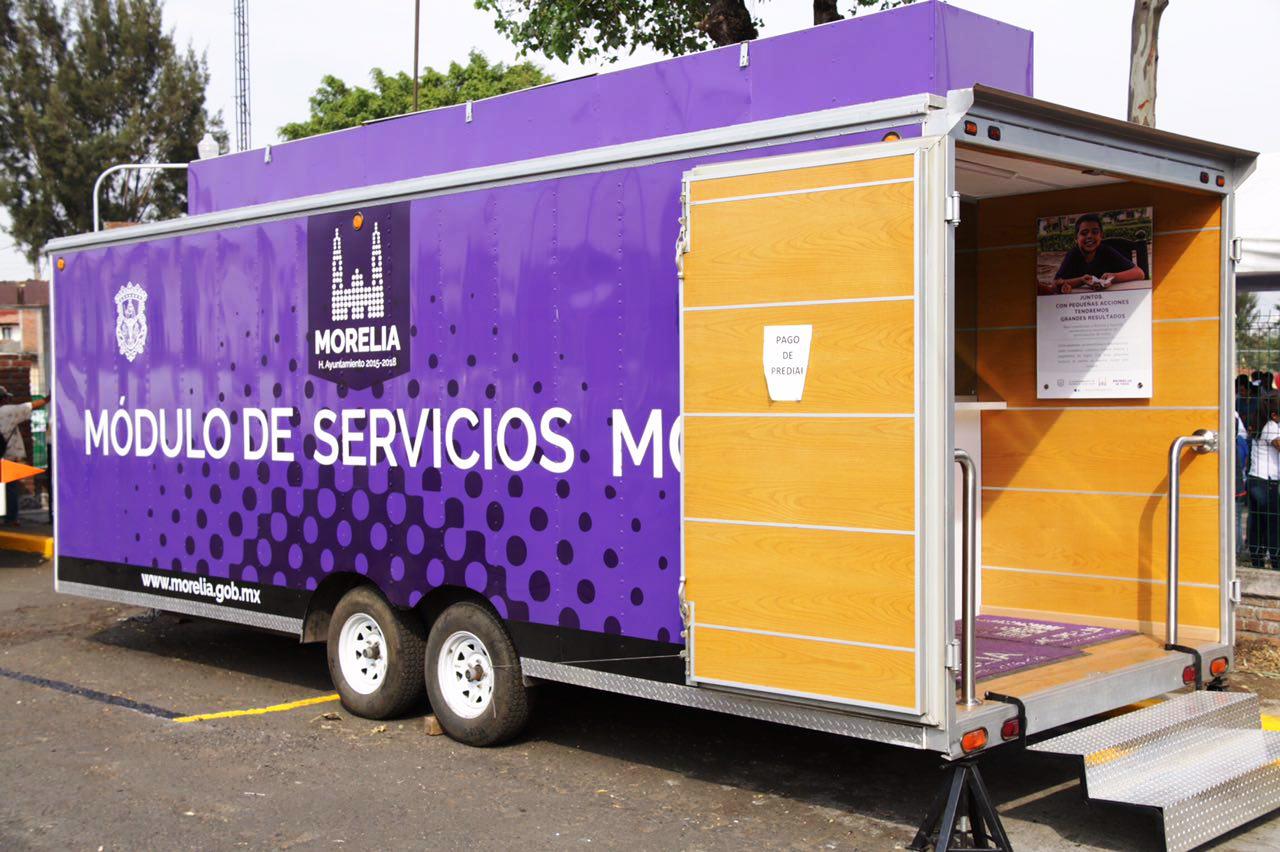 Continúa Unidad Móvil de Servicios recorriendo las calles de Morelia