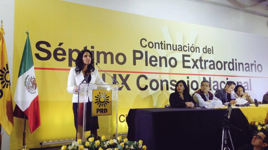 PRD Michoacán da voto de confianza a Alejandra Barrales
