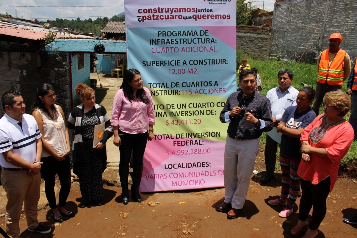 Inician Programa “Cuarto Adicional en Pátzcuaro
