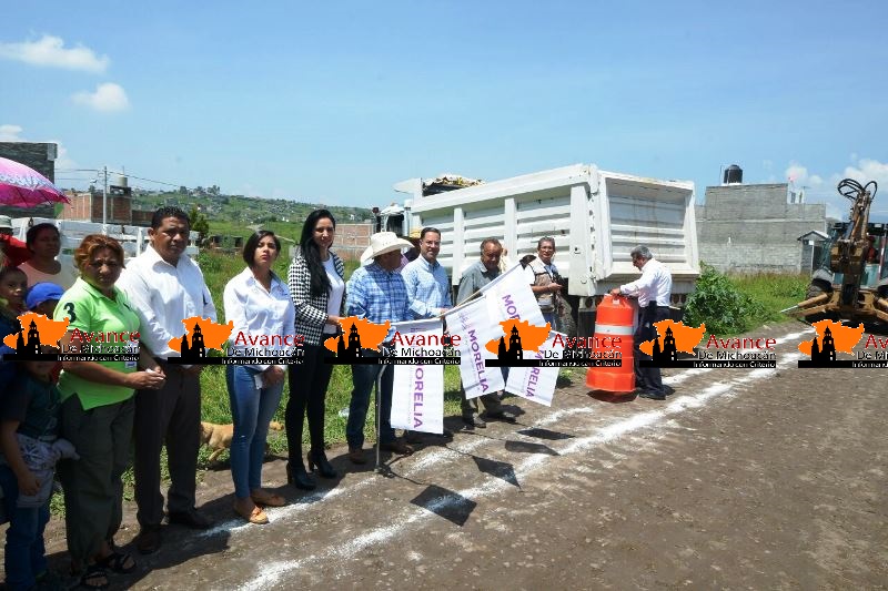 Arrancan autoridades municipales obra al Oriente de Morelia.