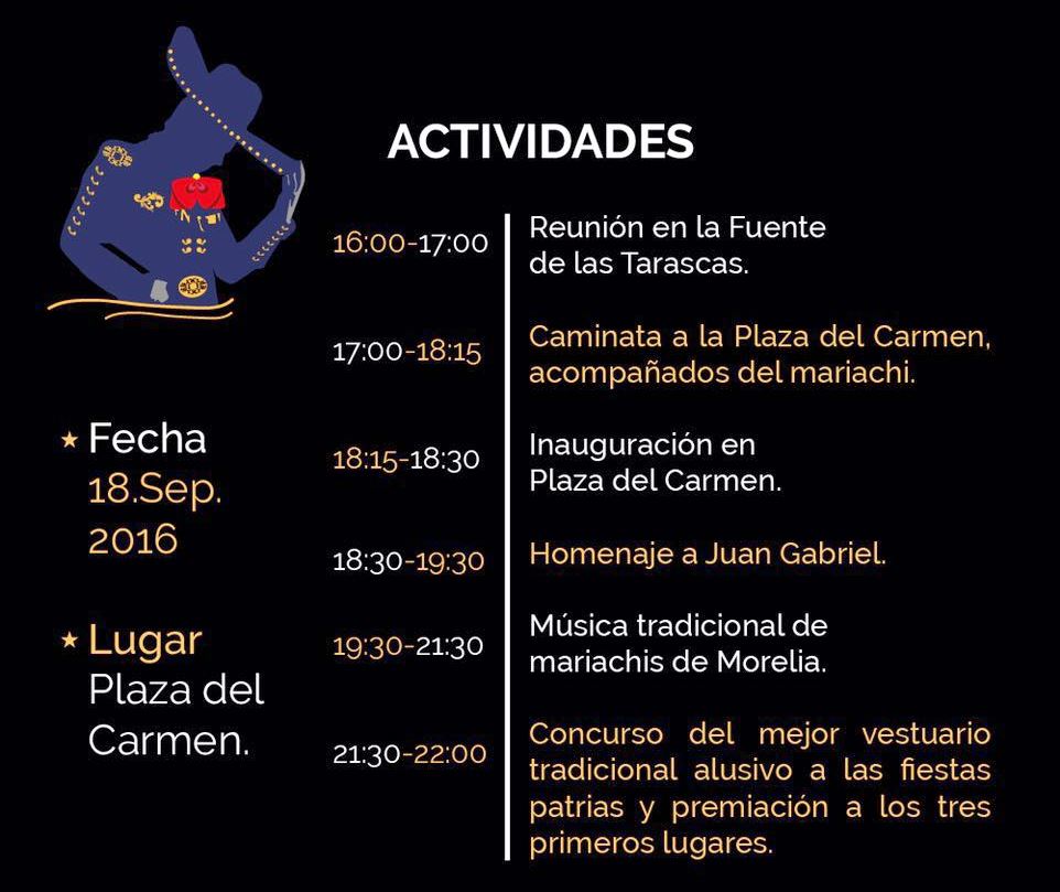 Invita Gobierno de Morelia al Primer Festival de Mariachis