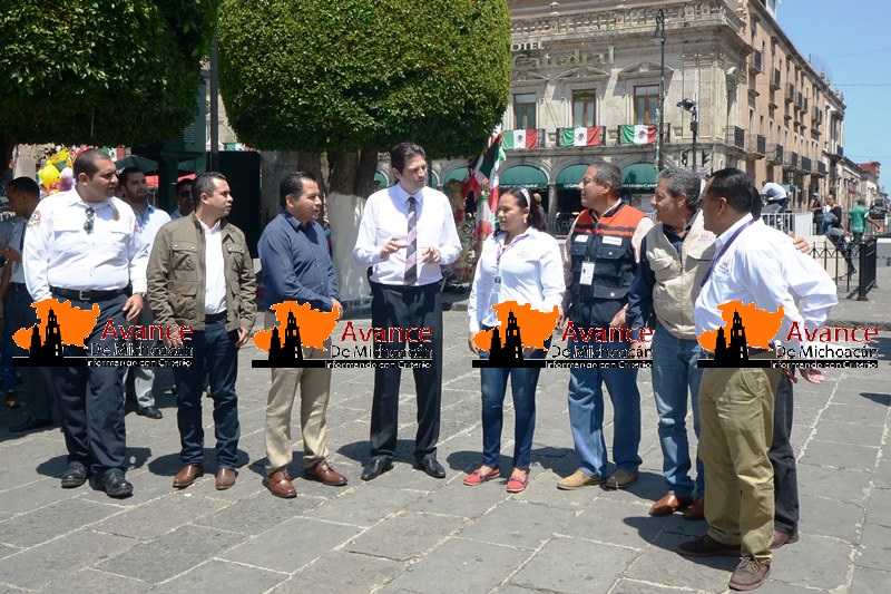 Gobierno de Morelia y comerciantes en coordinación para Fiestas Patrias.