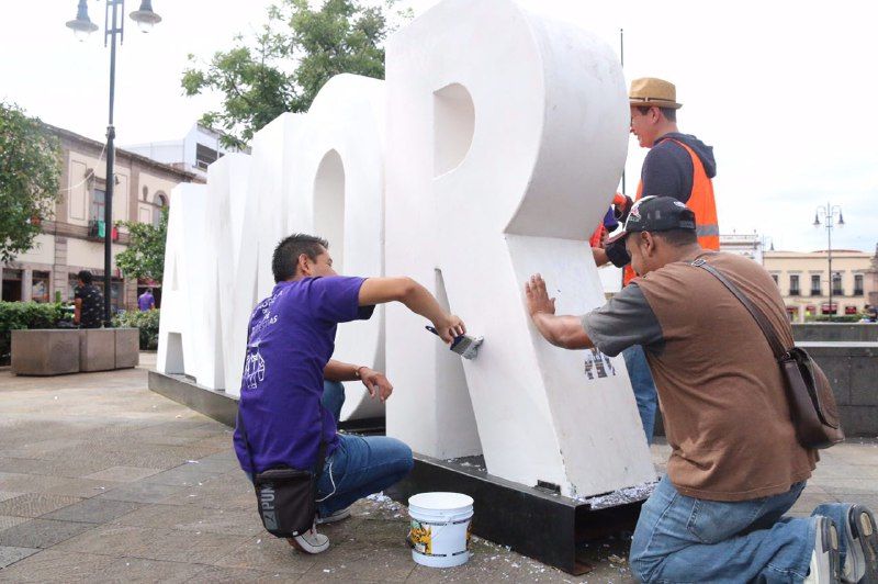 Gerencia del Patrimonio Cultural realiza acciones inmediatas de limpieza de pintas en el Centro Histórico
