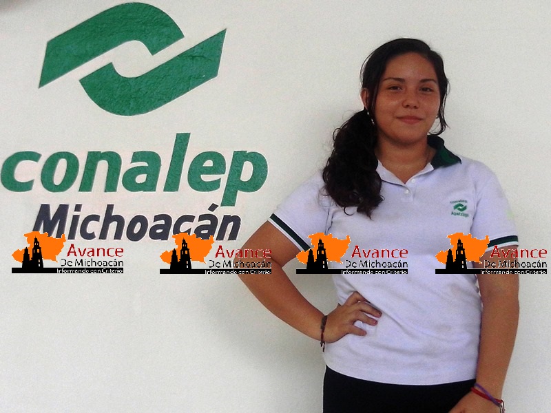 Recibe alumna del CONALEP Michoacán reconocimiento nacional.