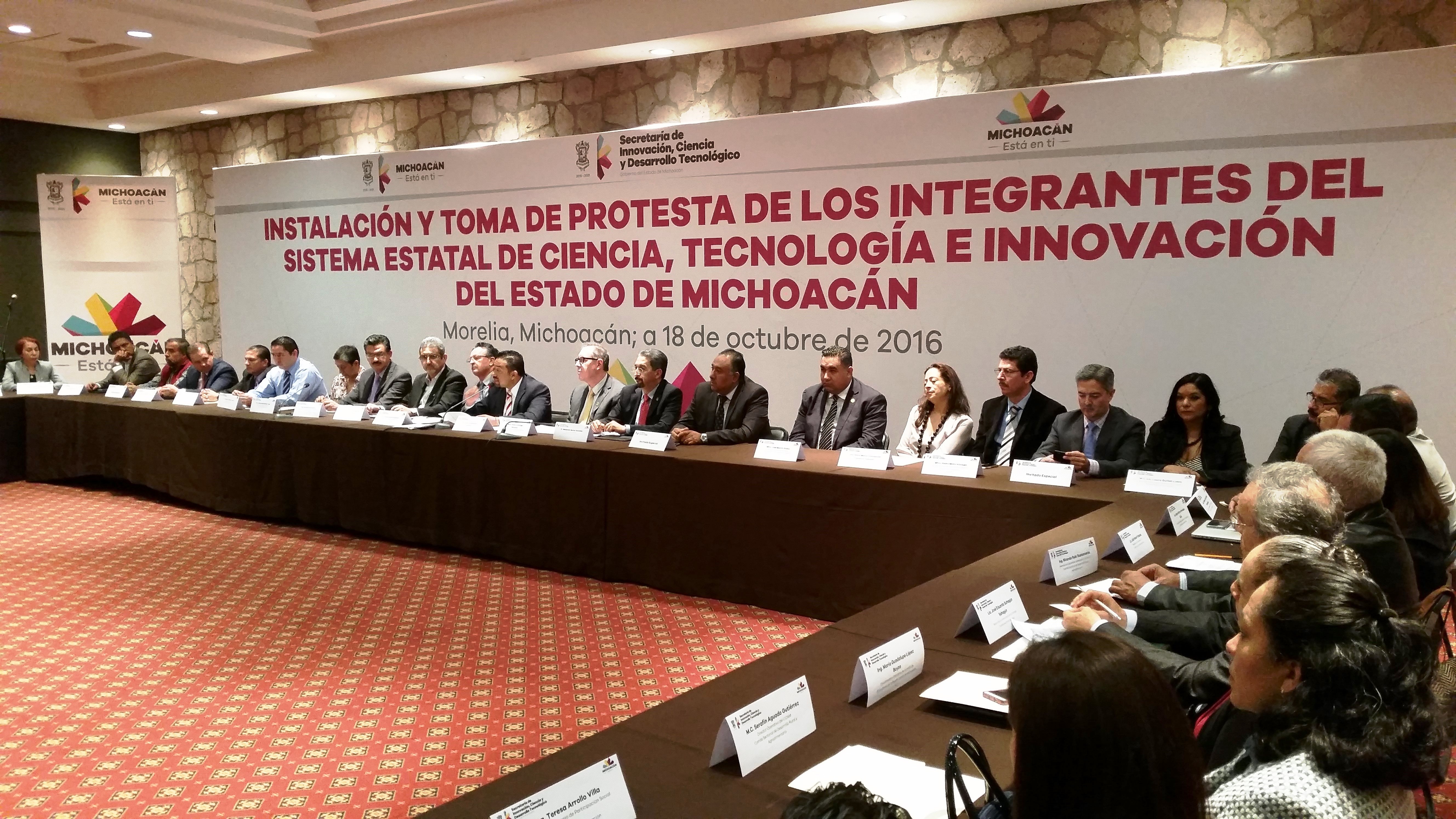Instalan el Sistema Estatal de Innovación, Ciencia y Desarrollo Tecnológico