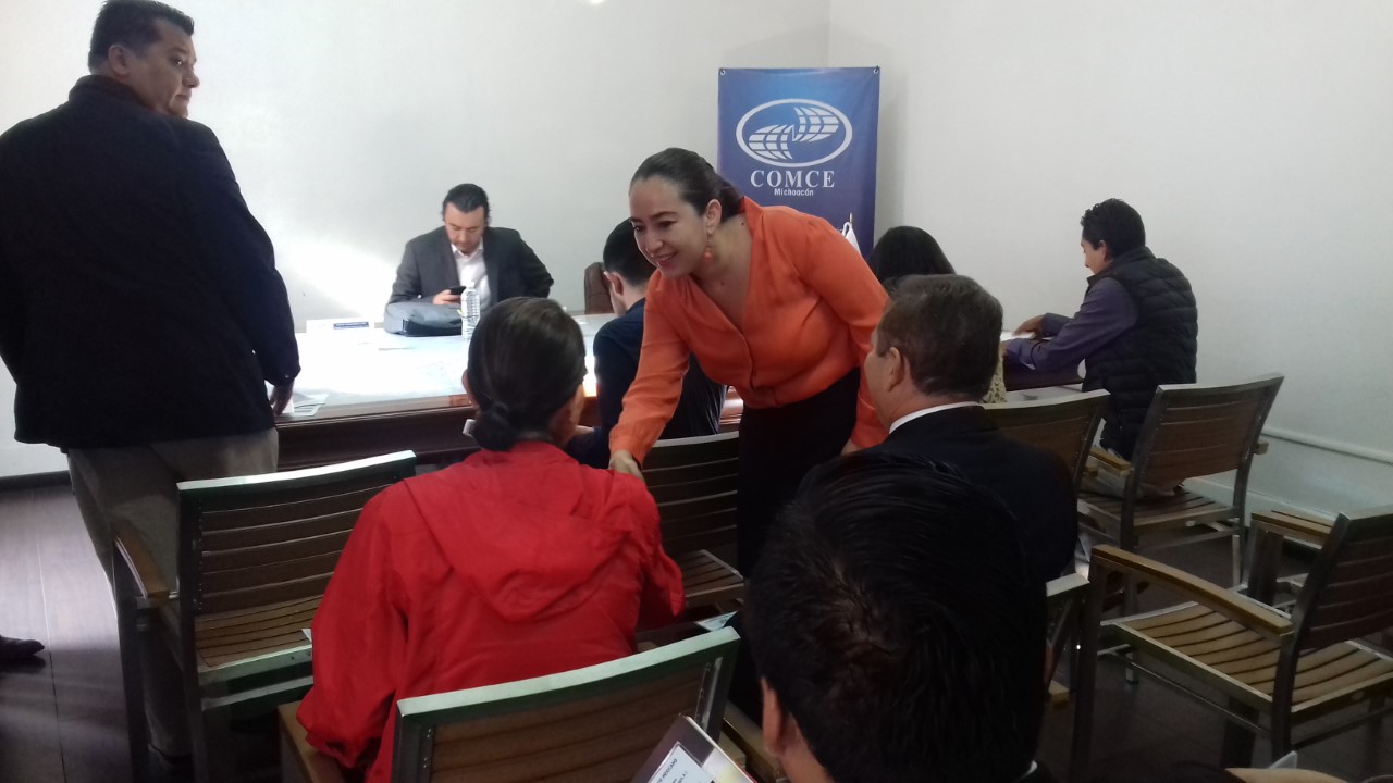 Unen esfuerzos la Secretaría de Desarrollo Económico y Emprendedor y COMCE Michoacán a favor de la economía local