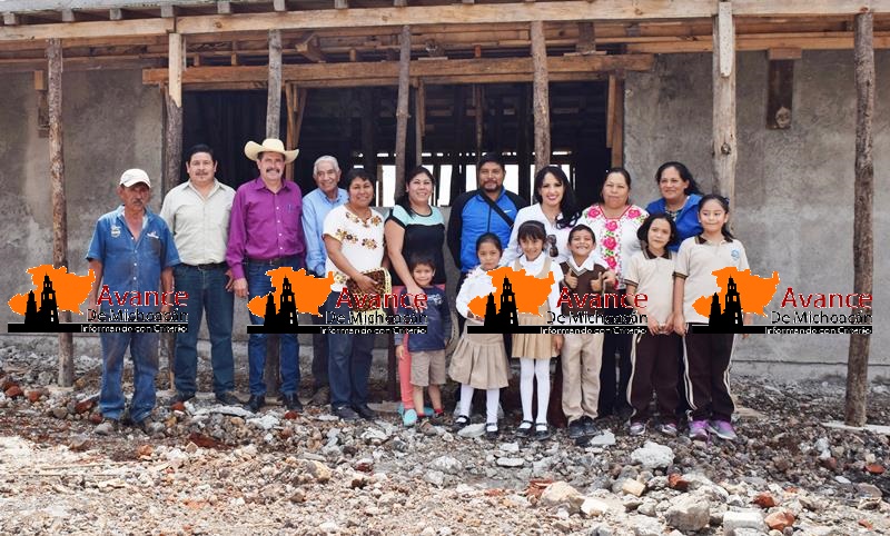 Avanza construcción de la Escuela Primaria Intercultural Indígena en Nuevo Parangaricutiro: María Guadalupe Díaz Chagolla