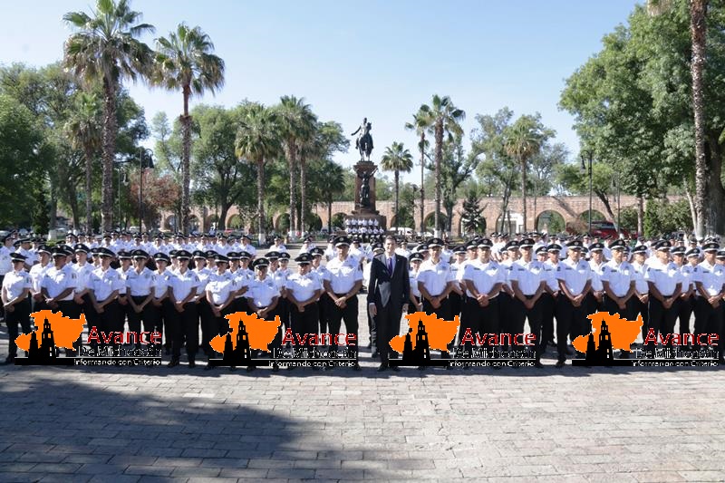 Ayuntamiento de Morelia presenta habilidades y destrezas elementos de la Policía Municipal.