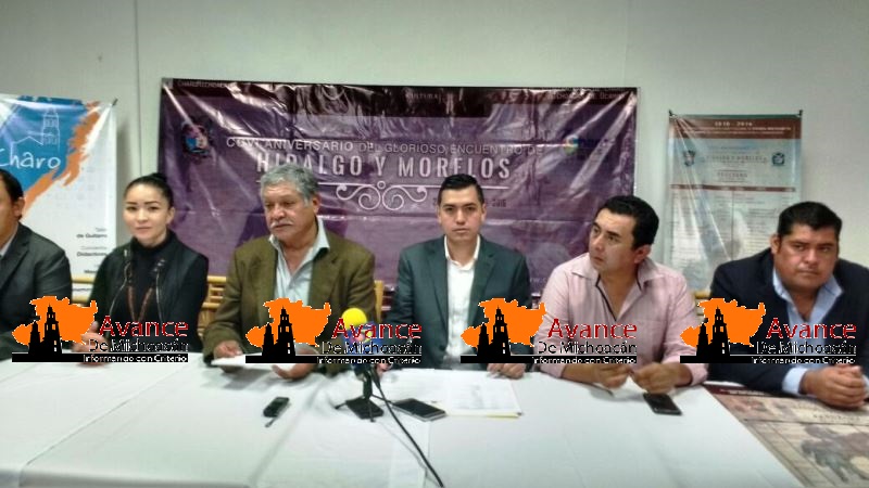 Ayuntamiento de Charo presenta festejo por encuentro de Hidalgo y Morelos.