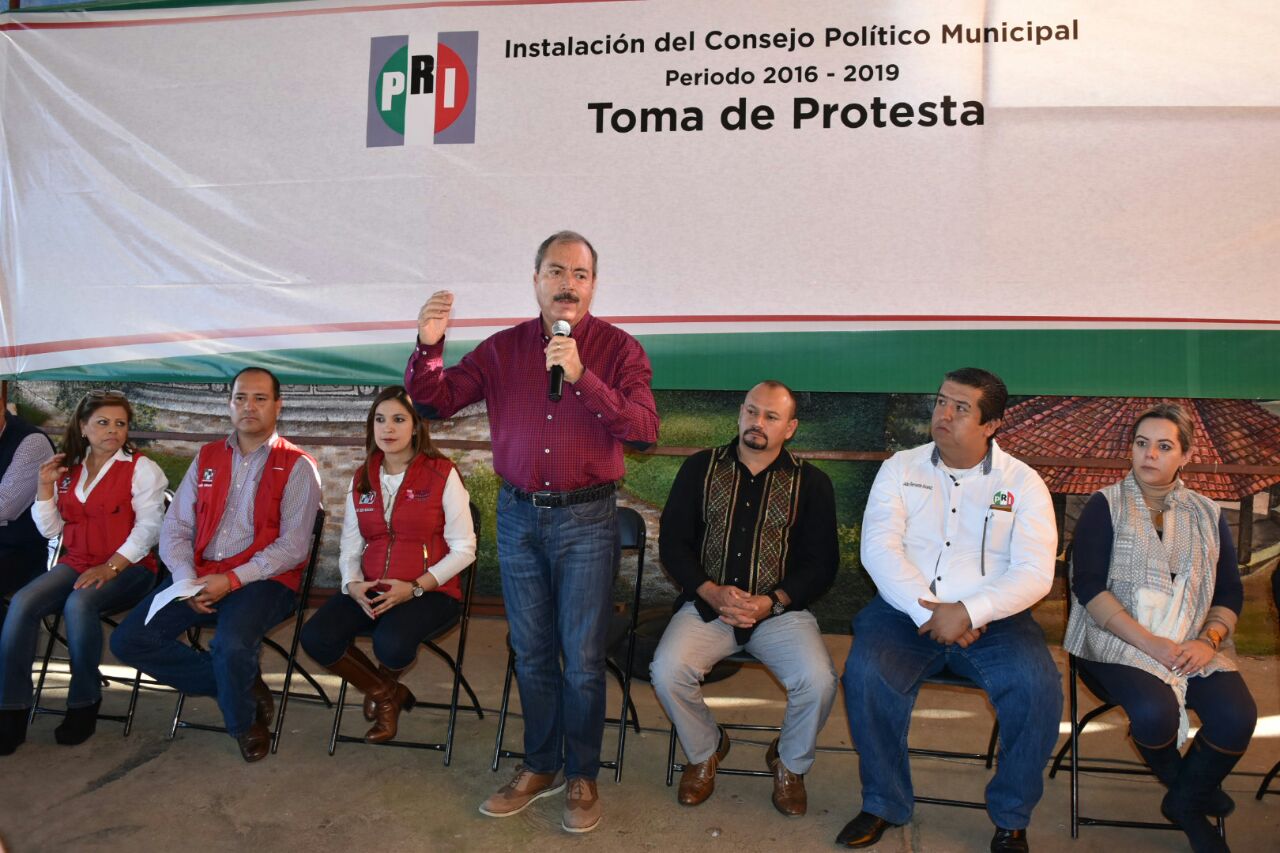 Nuevos consejeros municipales del PRI, gente que quiere trabajar por Michoacán: VST