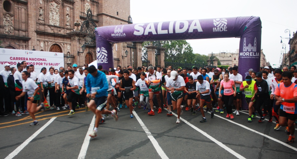 Celebran en Morelia 2ª Carrera Nacional  “Moviendo a México  por tu Salud 2016”