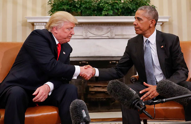 Trump afirma que está abierto a recibir consejos de Obama.