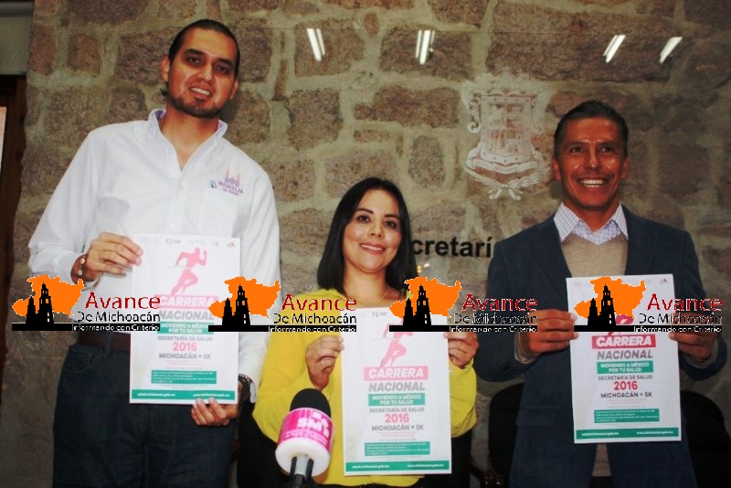 Ayuntamiento de Morelia, se une a la 2ª Carrera Nacional “Moviendo a México por tu Salud 2016”