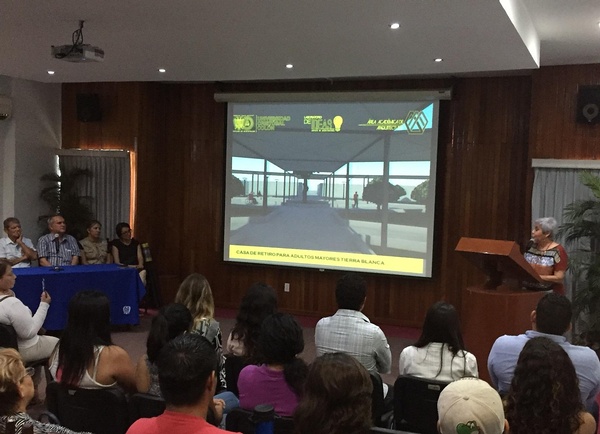 Entrega UCC proyecto arquitectónico para construcción de asilo en Veracruz.