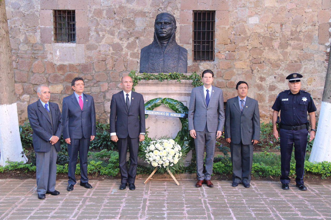 Autoridades conmemoran CCI Aniversario Luctuoso de Morelos