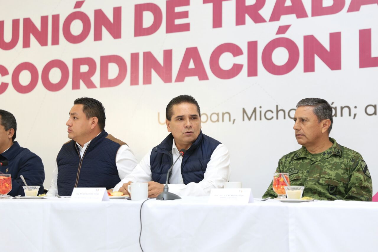 Fortalece Grupo de Coordinación Uruapan acciones de seguridad en la región