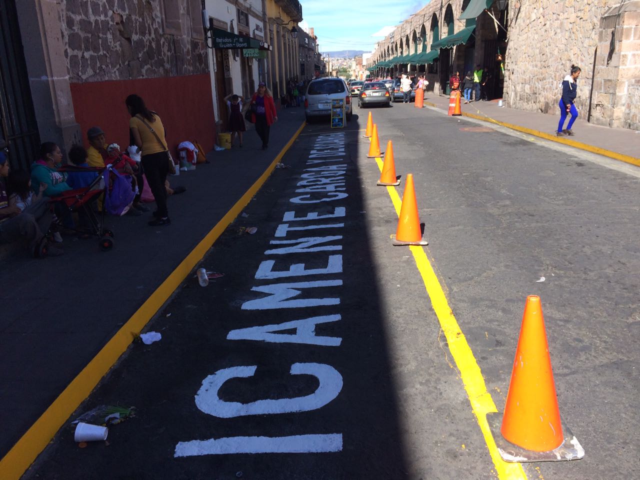 Gobierno Municipal baliza calles del Primer Cuadro de la ciudad