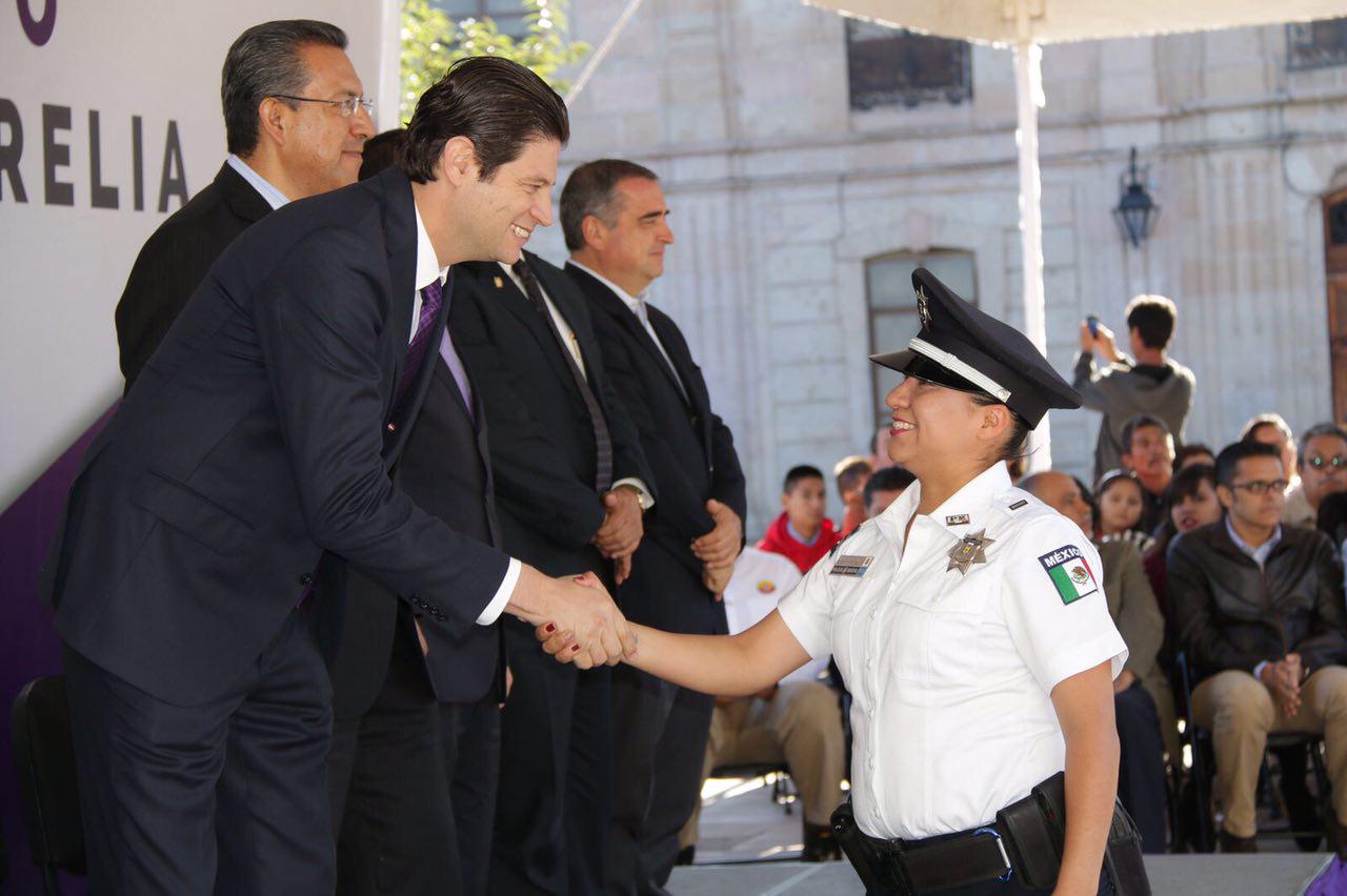 Apuesta Alfonso Martínez por la dignificación continua de la Policía Municipal de Morelia