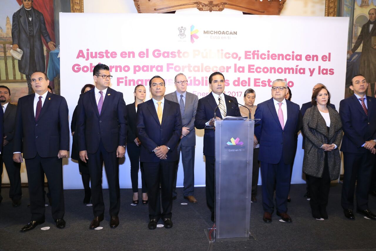 Presentación del Acuerdo de Ajuste en el Gasto Público, Eficiencia en el Gobierno para Fortalecer la Economía y las Finanzas Públicas del Estado