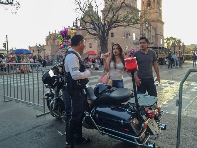 Policía Municipal de Morelia garantiza seguridad de la ciudanía en celebración de fin de año