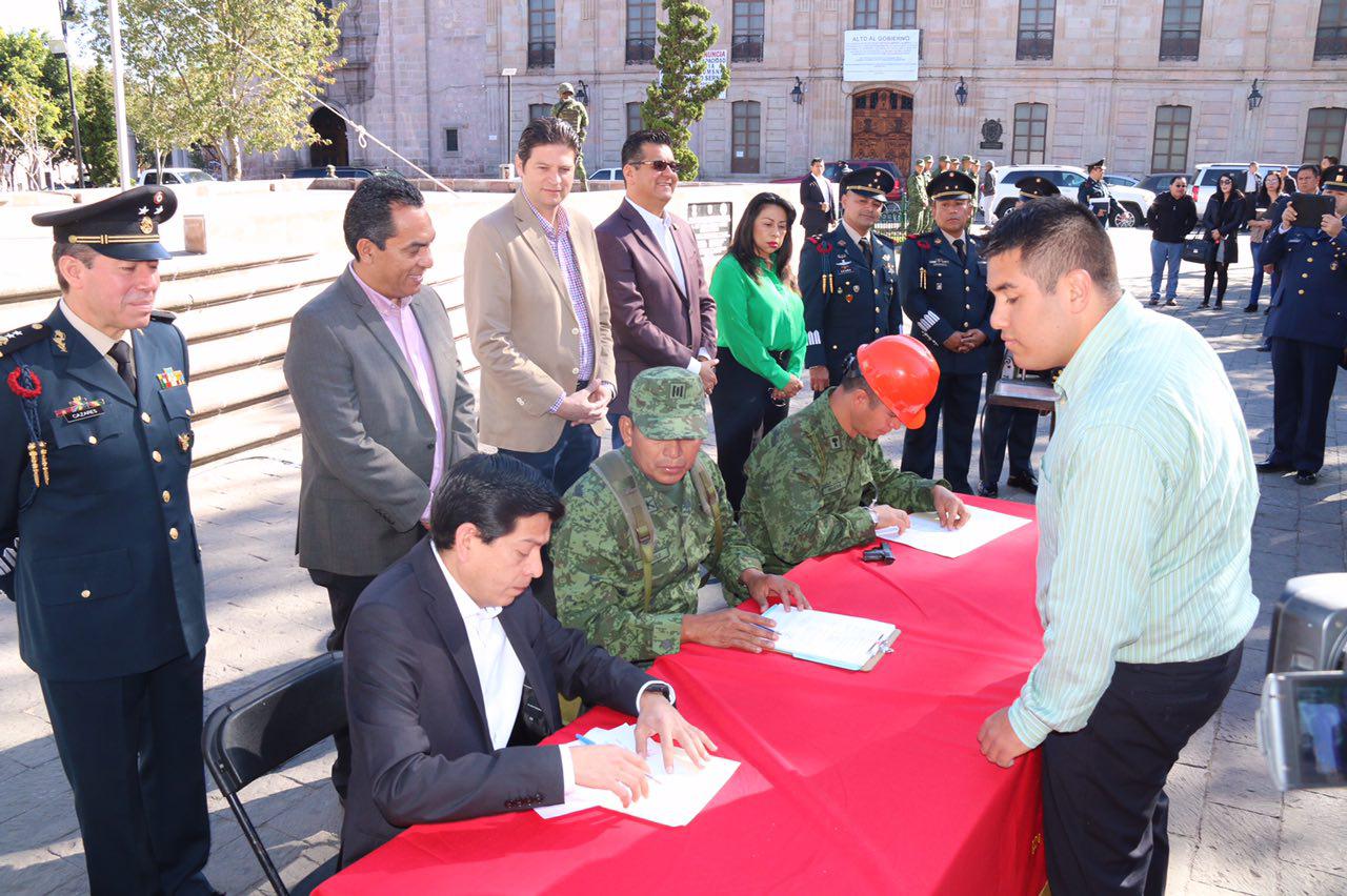 Ayuntamiento de Morelia y Sedena, encabeza Campaña de Canje de Armas 2017