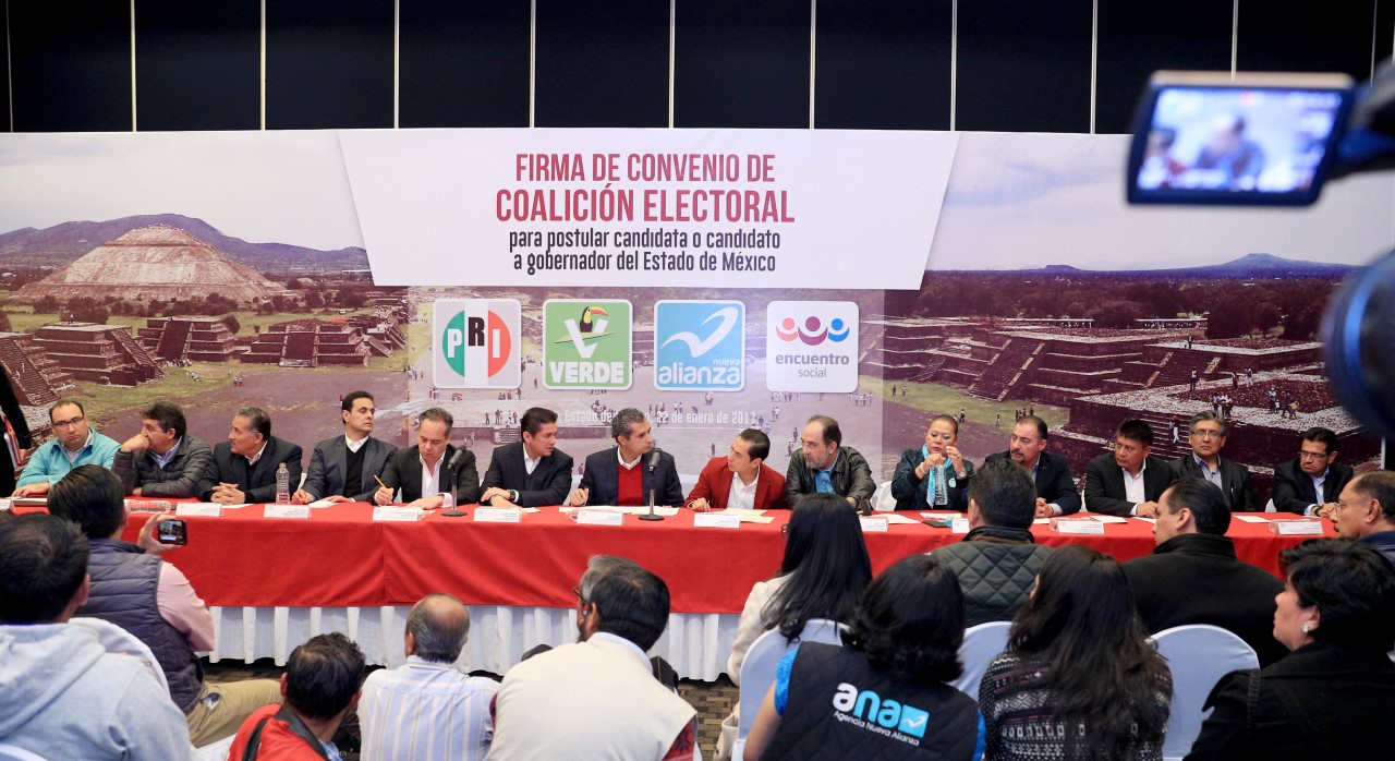 Firma Enrique Ochoa Reza coalición en favor de los mexiquenses