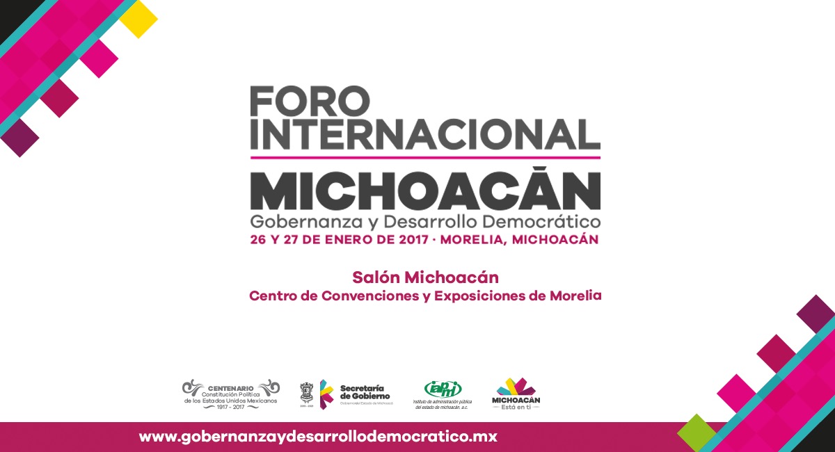 Transmitirá SMRTV el Foro Internacional Gobernanza y Desarrollo Democrático