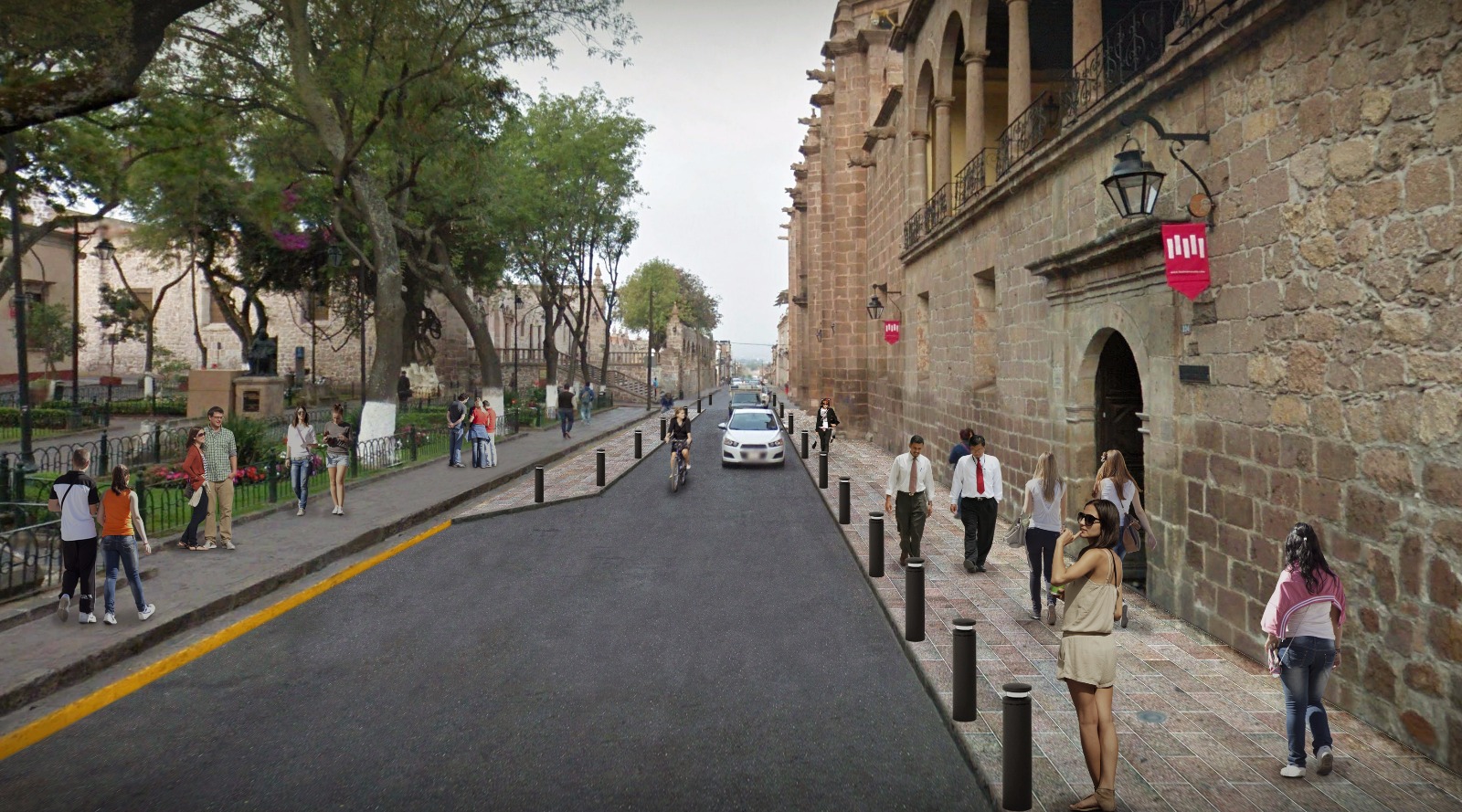 Peatonalización del Centro Histórico posiciona a Morelia como ciudad modelo en movilidad