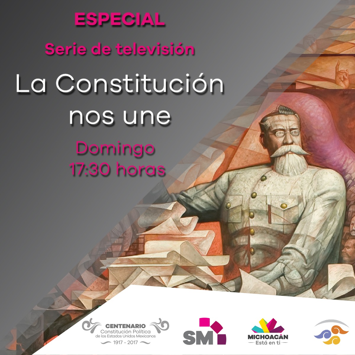 Transmitirá SMRTV “La Constitución nos une” y “Escenas de la Constitución”