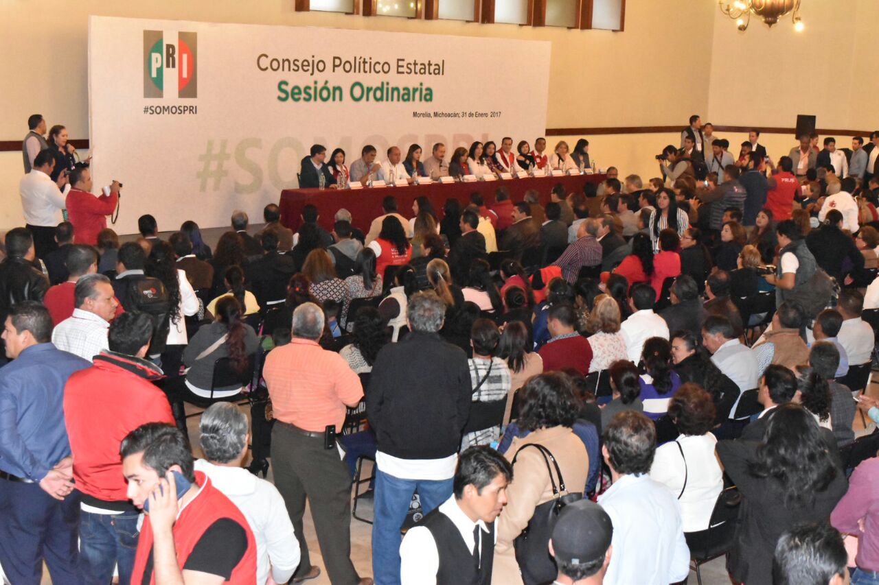 Realiza PRI estatal sesión ordinaria del consejo político estatal
