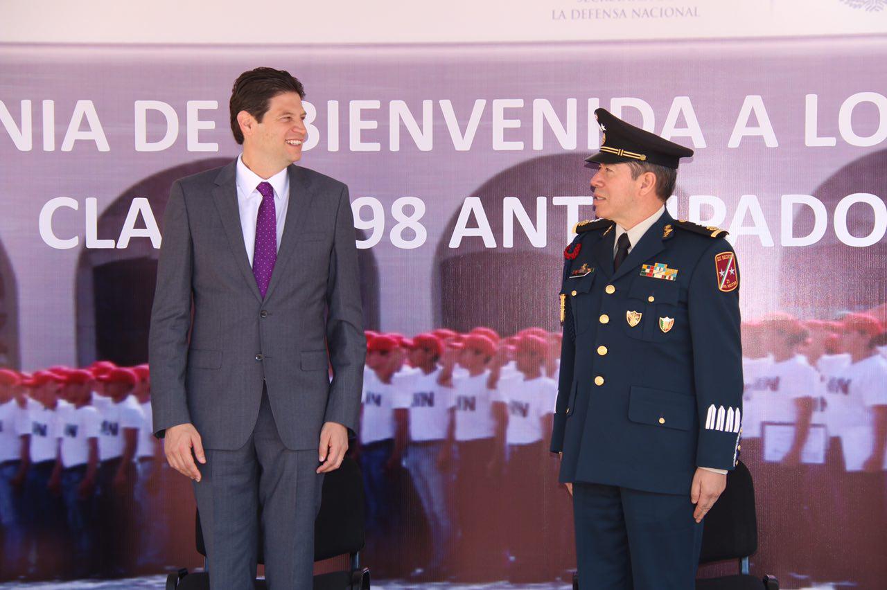 Alfonso Martínez y XXI Zona Militar afianzan lazos de coordinación en materia de seguridad
