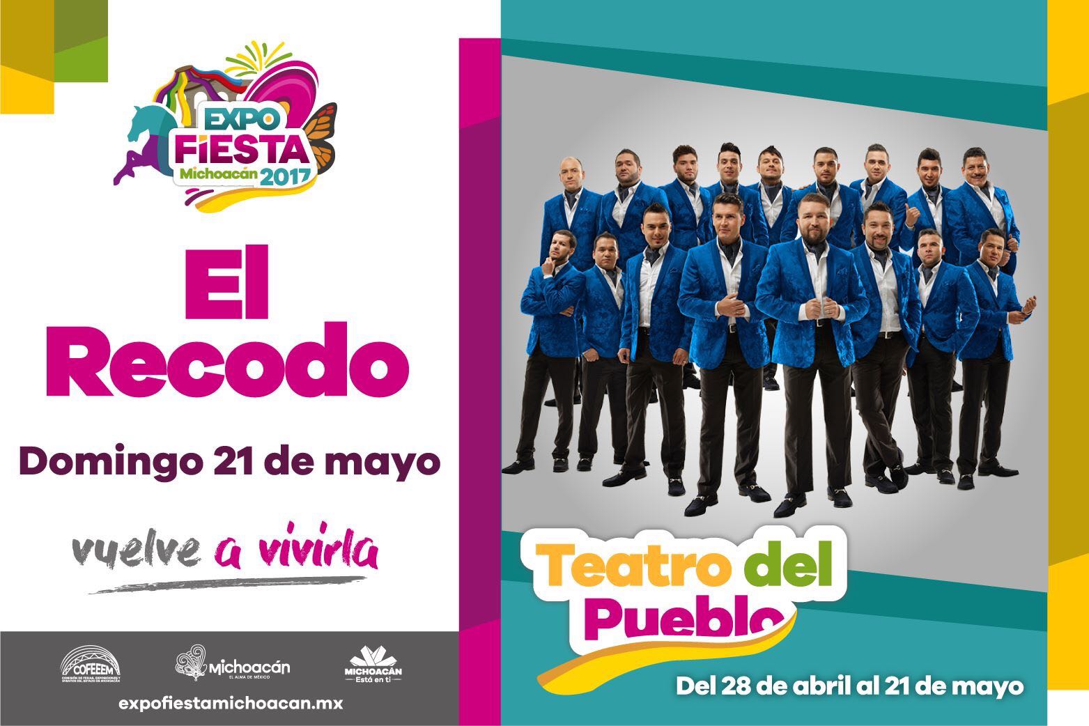 El Recodo y Banda MS, hoy en la Expo Fiesta Michoacán 2017
