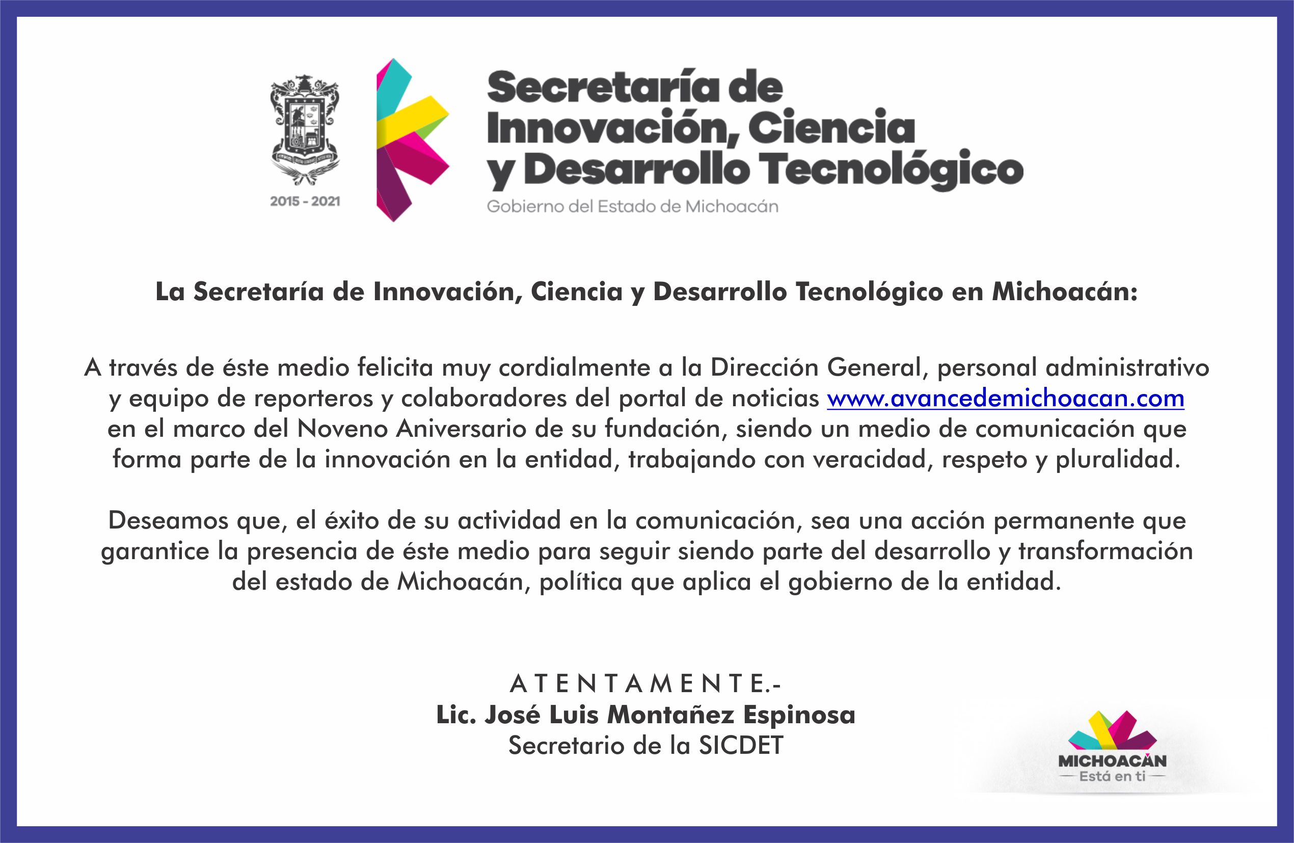 La SICDET felicita a Grupo Avance por su Noveno Aniversario