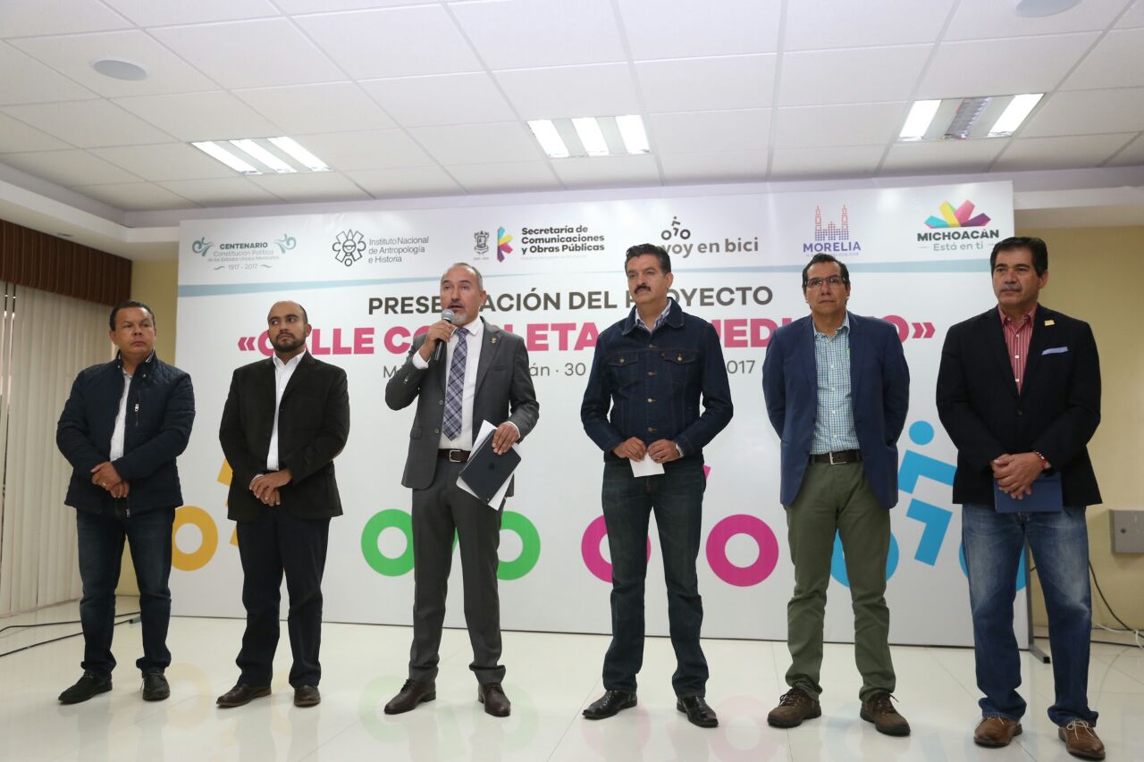 Presenta Gobierno de Michoacán proyecto “Calle Completa Acueducto”