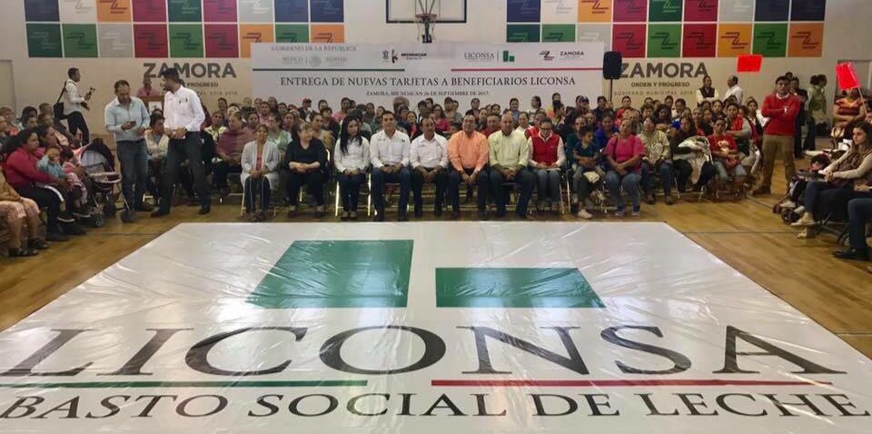 Entrega LICONSA tarjetas para de 4 mil beneficiarios en Zamora