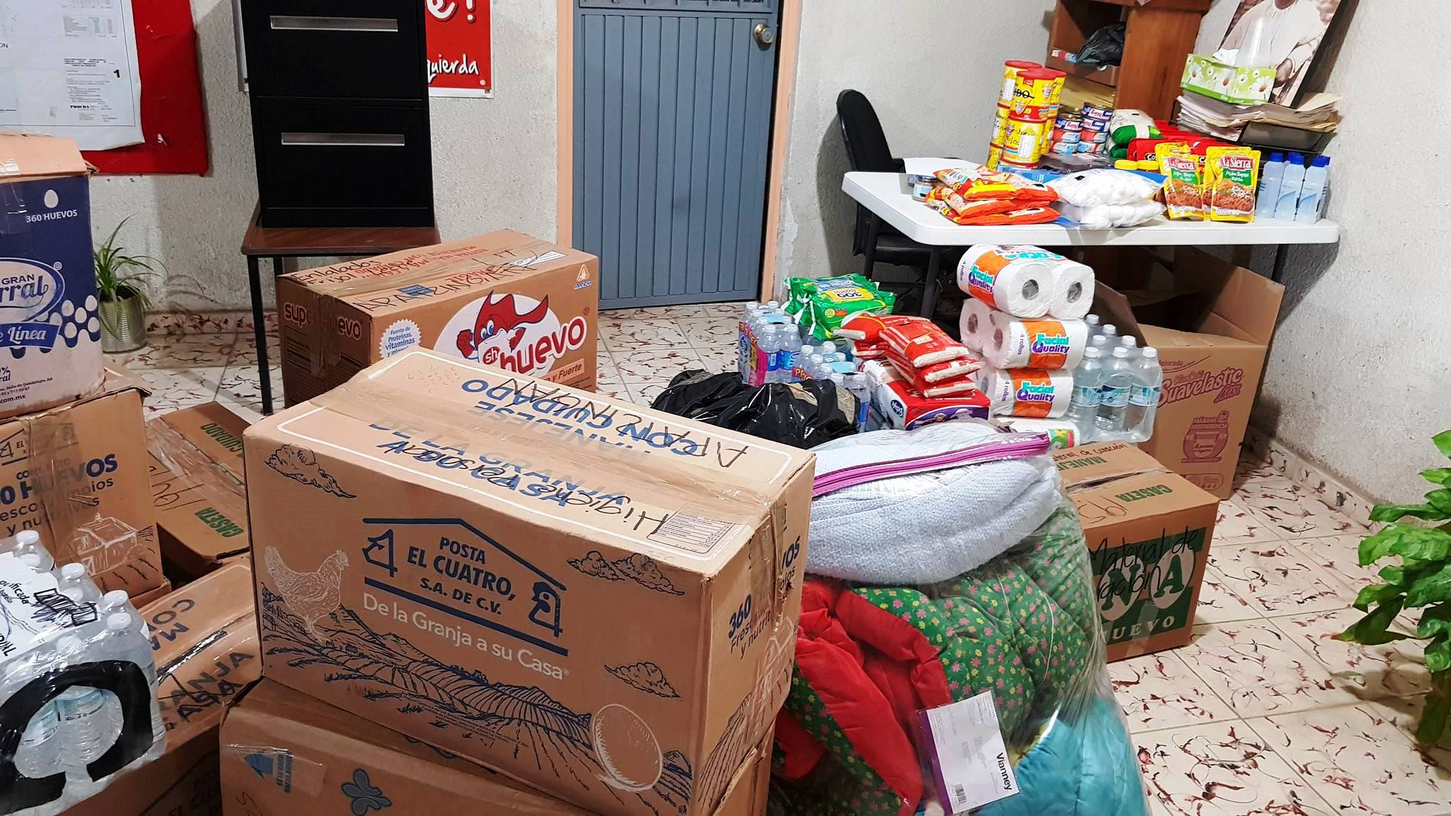 PT Apatzingán alista entrega de apoyos a damnificados del Estado de Morelos.