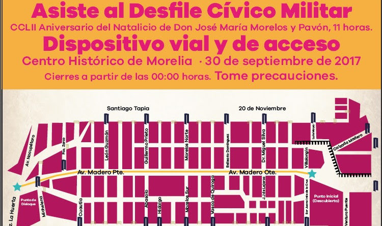 Alista SSP dispositivo vial y de acceso por desfile del 30 de septiembre