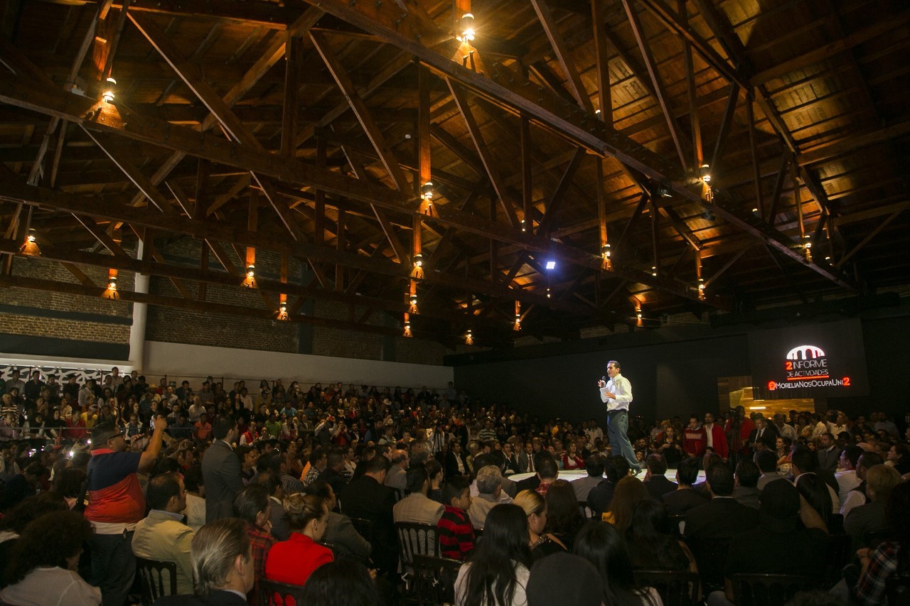 Daniela y Marco Polo, entregan cuentas a los morelianos en su segundo informe de actividades legislativas.