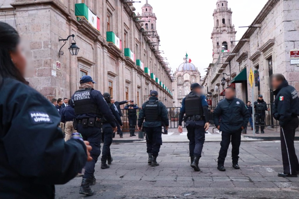 Listo, operativo por desfile en Morelia