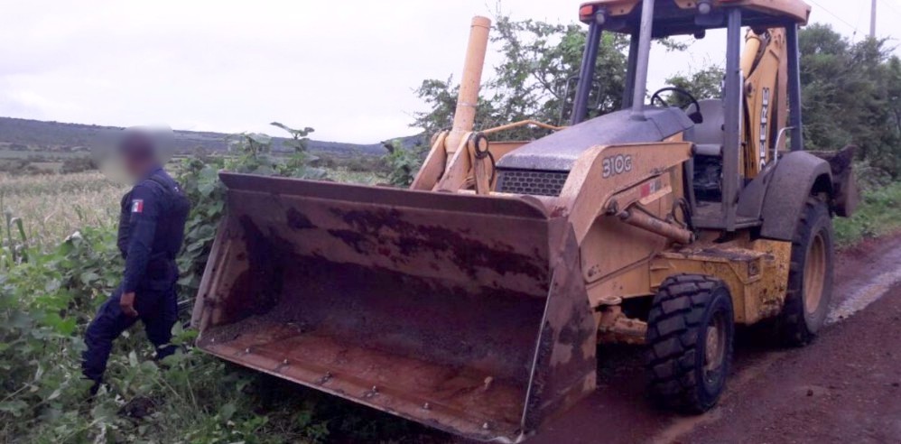 Recupera SSP trascabo robado y detiene a implicado