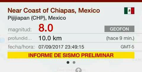 Se mantiene alerta ante sismo nacional y posibles replicas