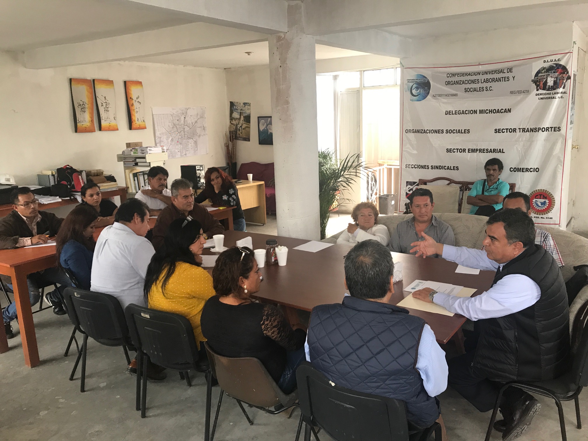 Constantino Ortiz García convive con Cetemistas